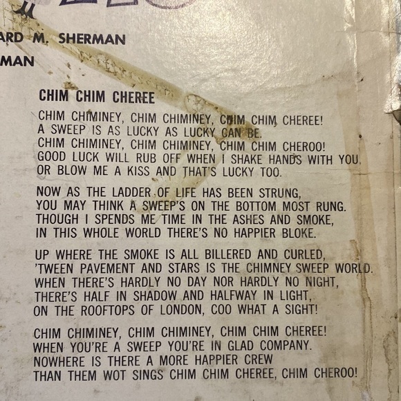 Rare Vintage Walt Disney Mary Poppins LP Long Play33 1/2​​ - Picture 10 of 16